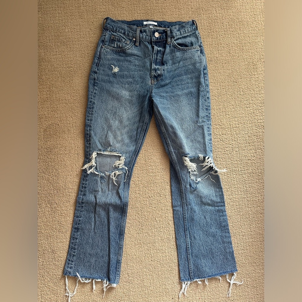 Anine Bing ripped straight flare jeans size 28 excellent condition